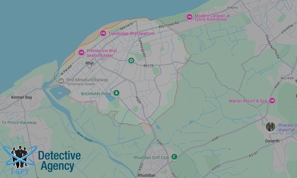 We process serve legal documents in all areas of Rhyl