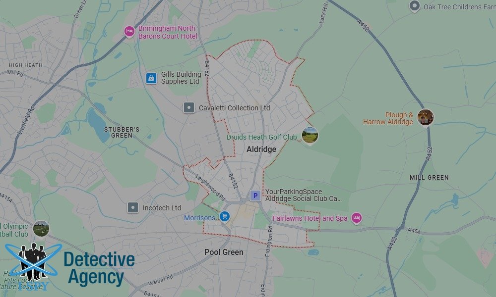 Our Detectives operate across the entire Aldridge area