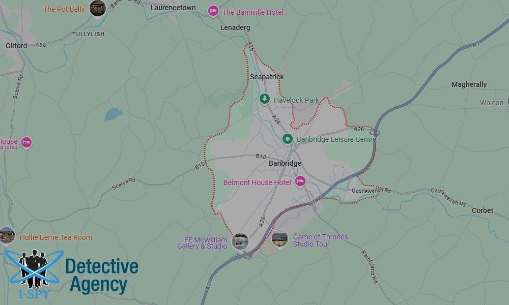Our Detectives operate across the entire Banbridge area