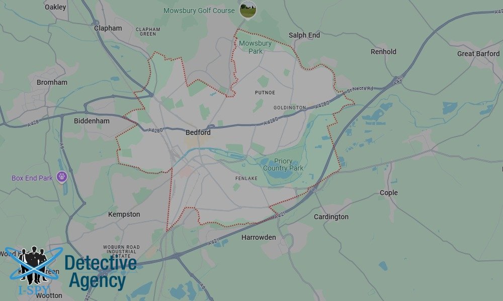 Our Detectives operate across the entire Bedford area