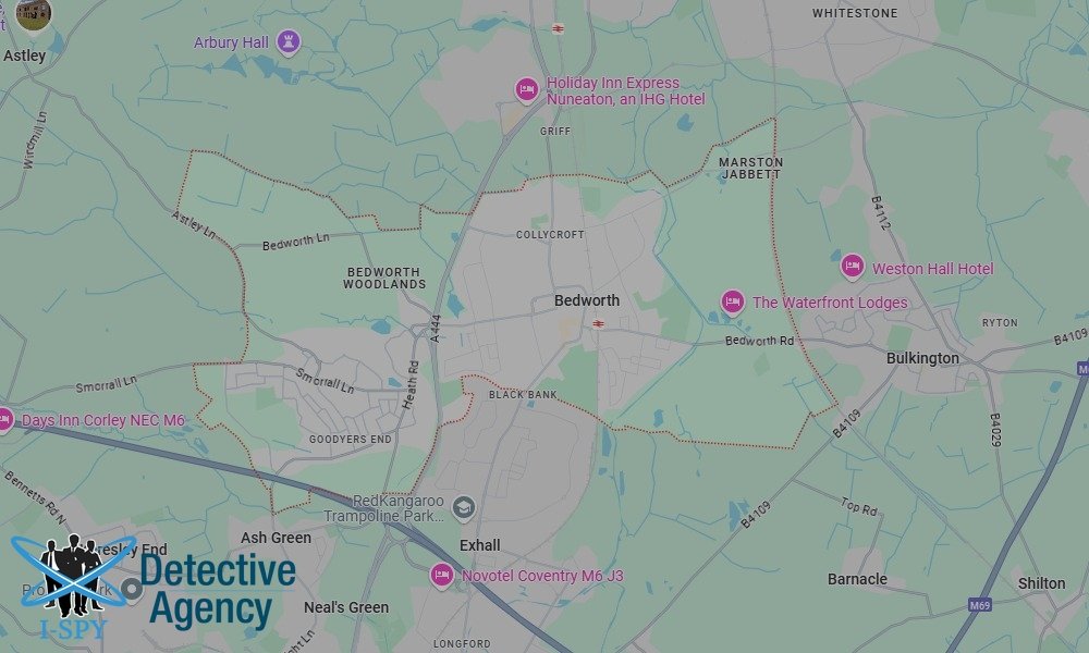 Our Detectives operate across the entire Bedworth area