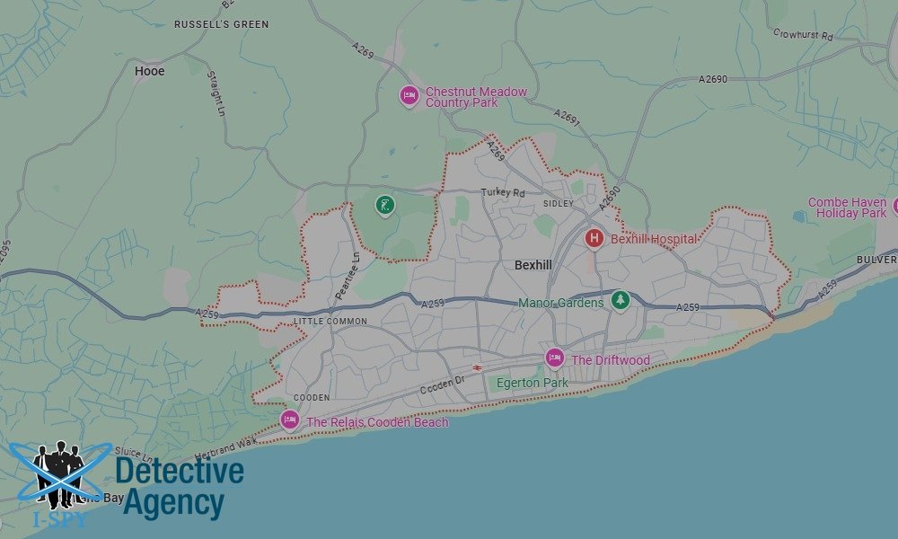 Our Detectives operate across the entire Bexhill-on-Sea area