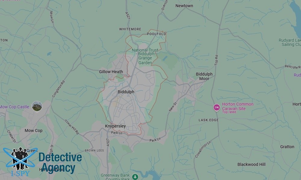 Our Detectives operate across the entire Biddulph area