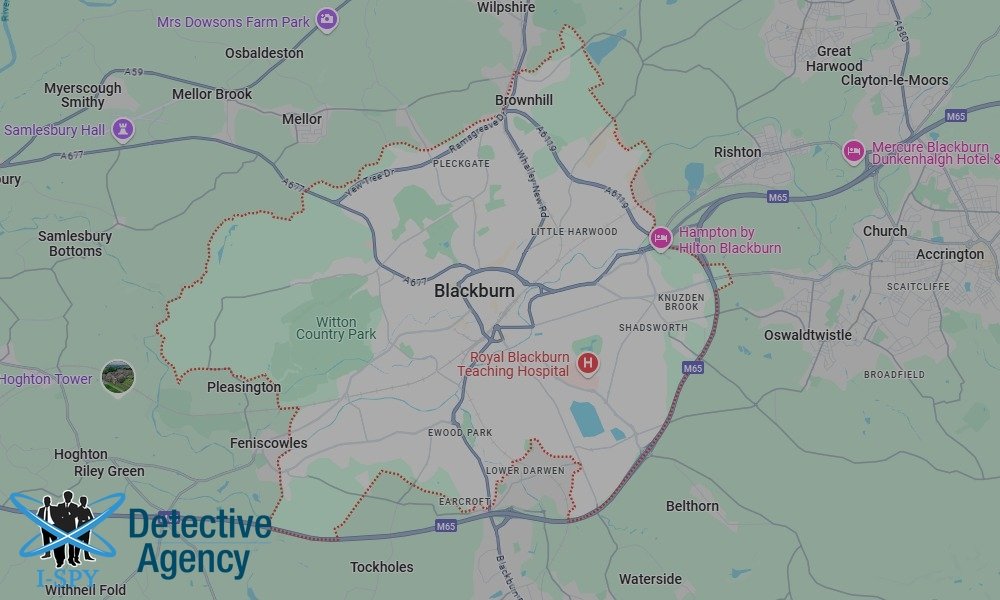 Our Detectives operate across the entire Blackburn area