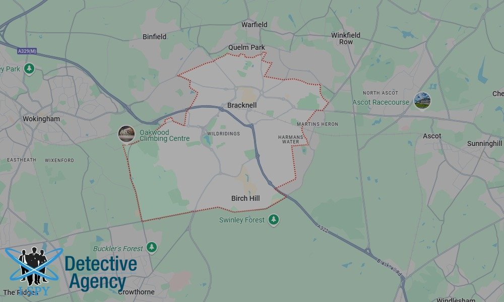 Our Detectives operate across the entire Bracknell area