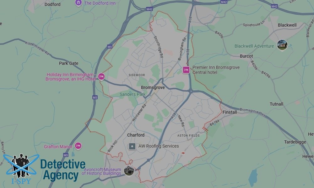 Our Detectives operate across the entire Bromsgrove area