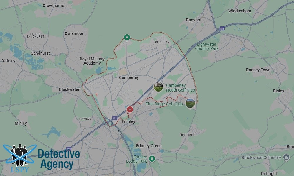Our Detectives operate across the entire Camberley area