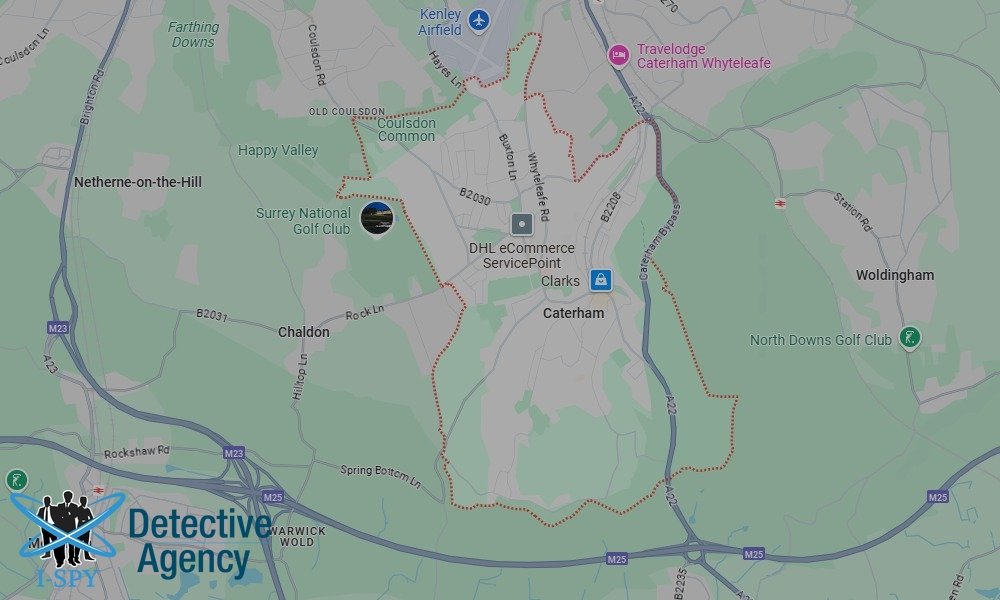 Our Detectives operate across the entire Caterham area