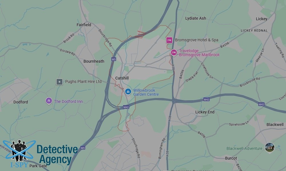 Our Detectives operate across the entire Catshill area