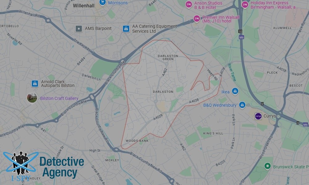 Our Detectives operate across the entire Darlaston area