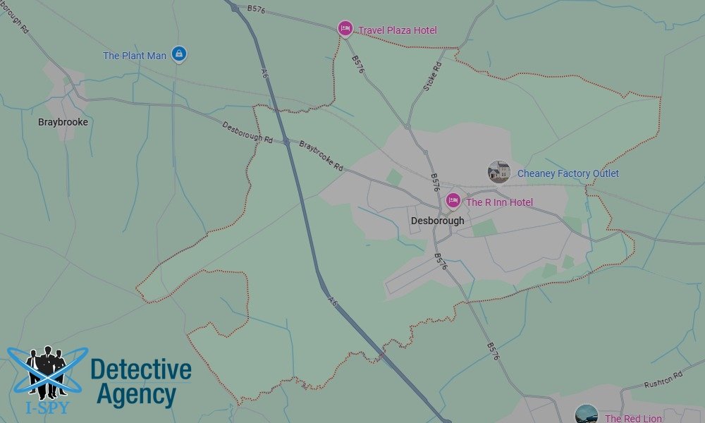 Our Detectives operate across the entire Desbrorough area