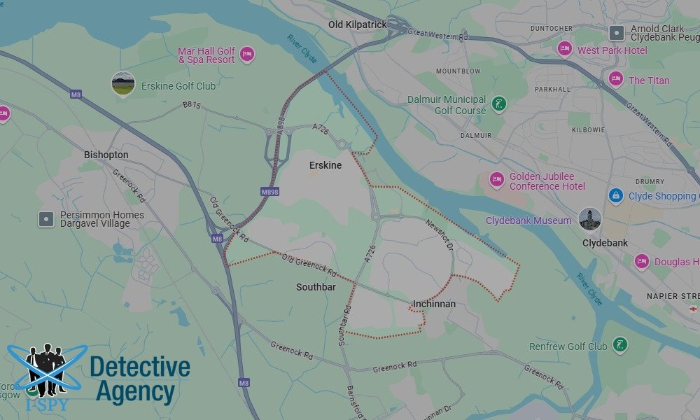 Our Detectives operate across the entire Erskine area