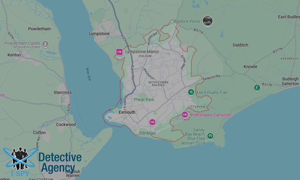 Our Detectives operate across the entire Exmouth area