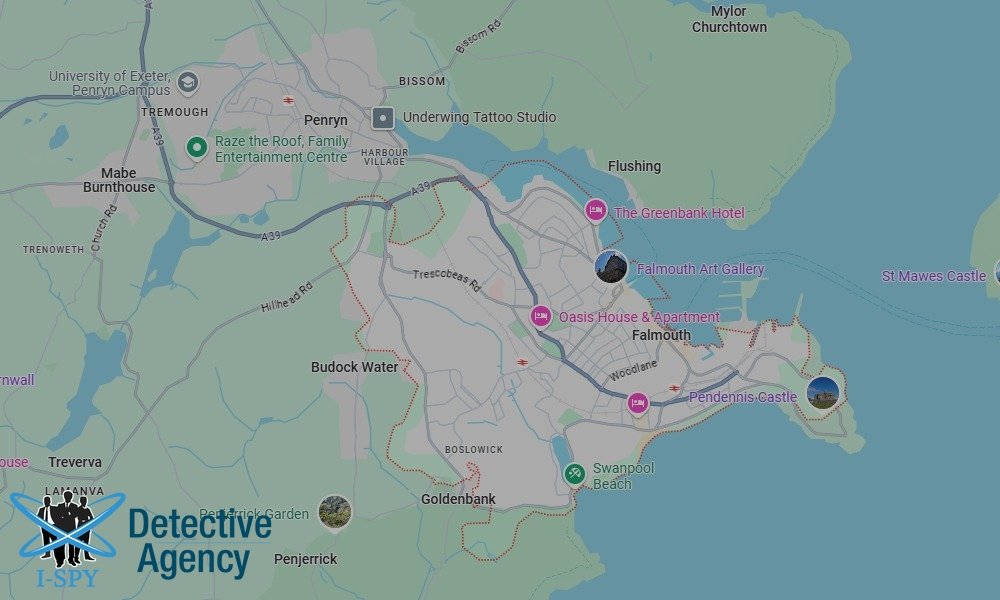 Our Detectives operate across the entire Falmouth area