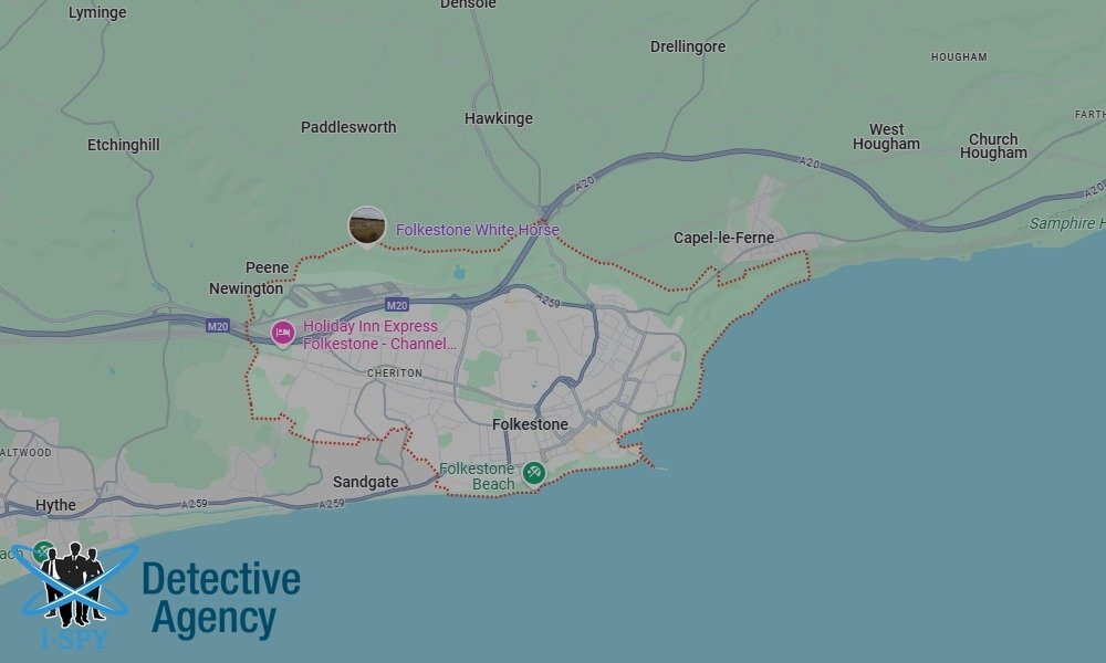 Our Detectives operate across the entire Folkestone area
