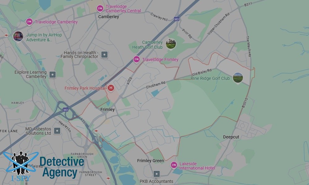 Our Detectives operate across the entire Frimley area