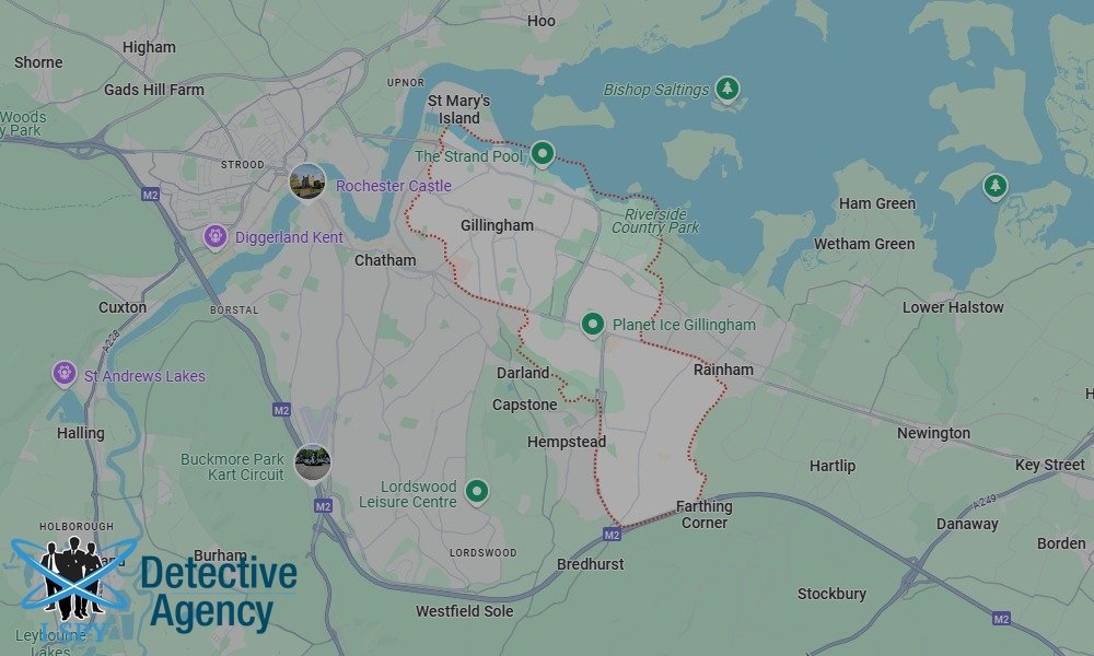 Our Detectives operate across the entire Gillingham area