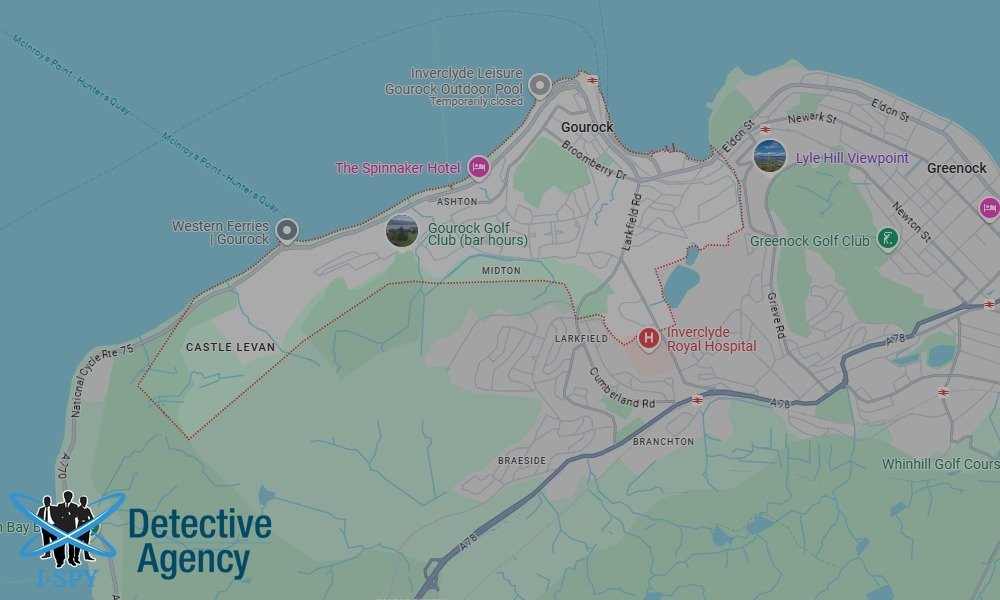 Our Detectives operate across the entire Gourock area