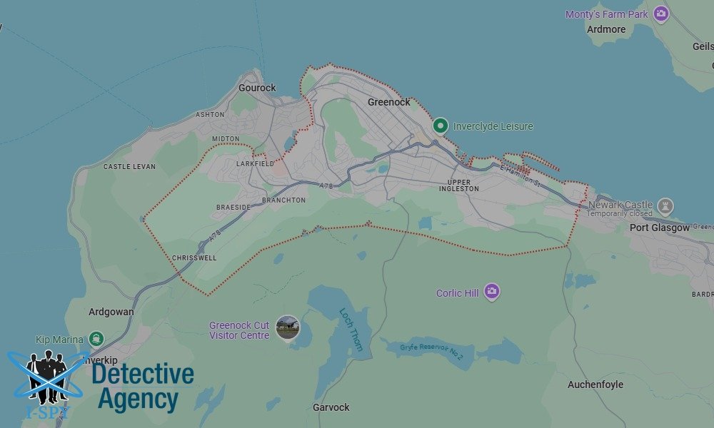 Our Detectives operate across the entire Greenock area