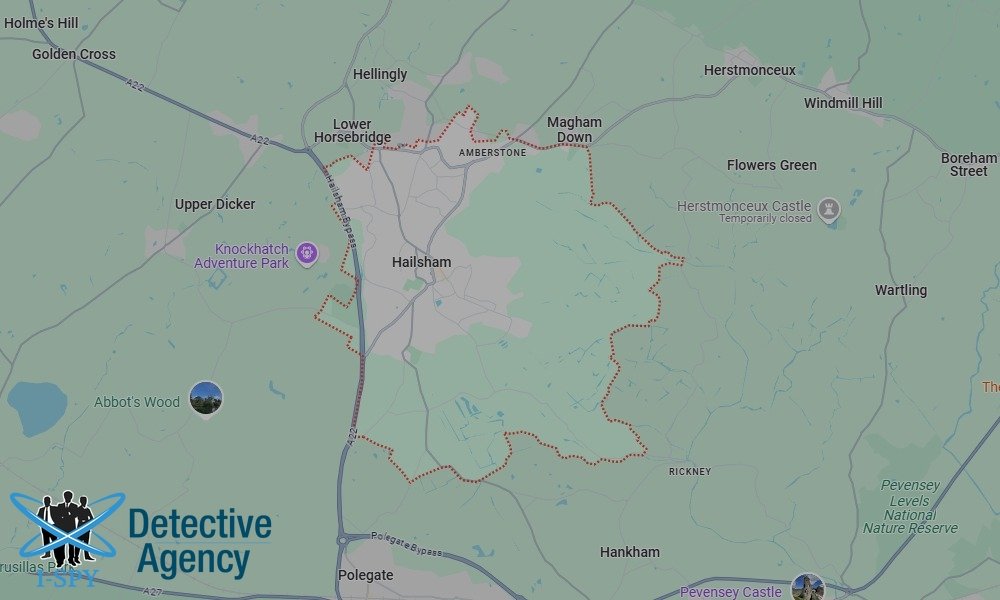 Our Detectives operate across the entire Hailsham area