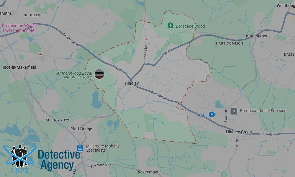 Our Detectives operate across the entire Hindley area