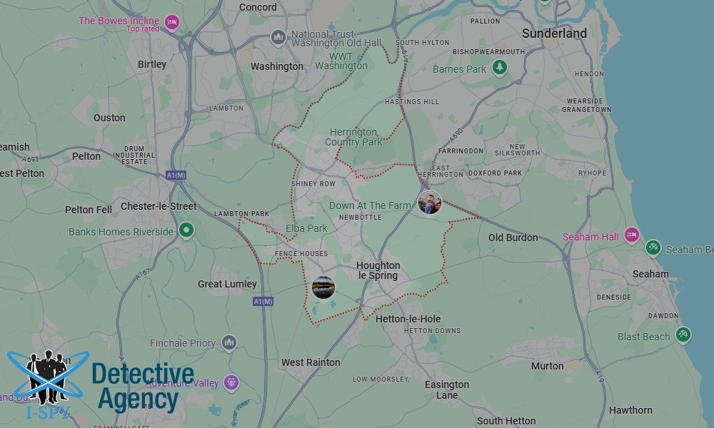 Our Detectives operate across the entire Houghton-le-Spring area