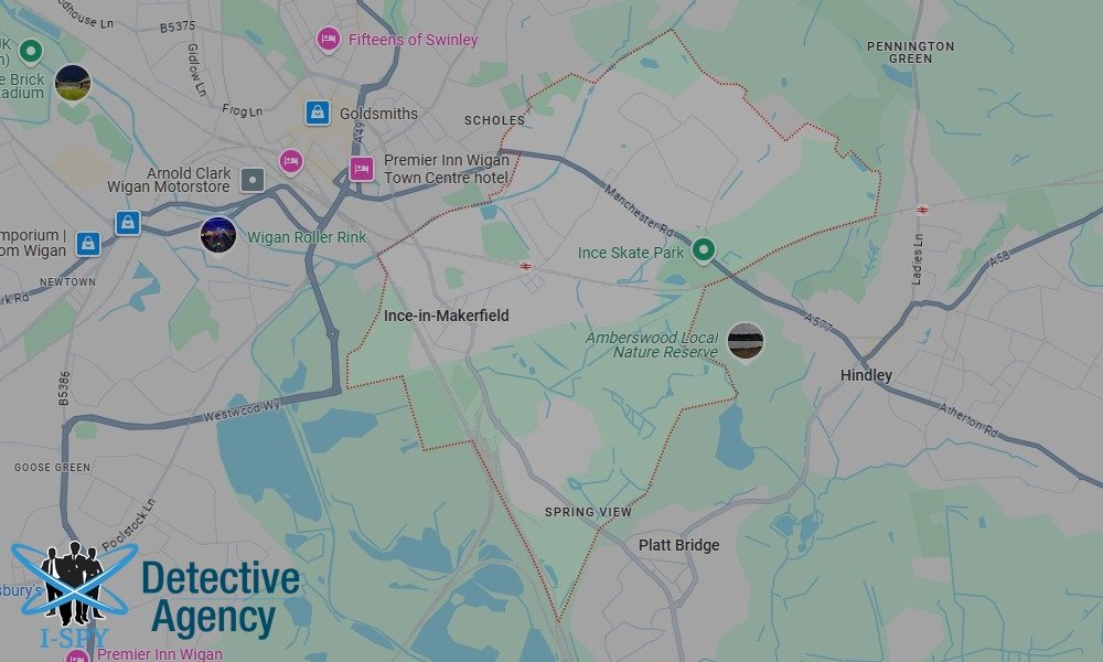 Our Detectives operate across the entire Ince-in-Makerfield area