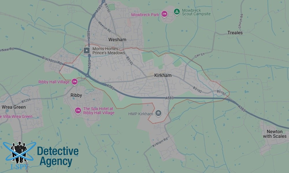 Our Detectives operate across the entire Kirkham area