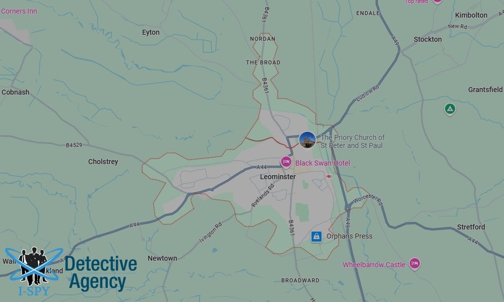 Our Detectives operate across the entire Leominster area