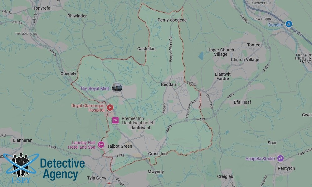 Our Detectives operate across the entire Llantrisant area