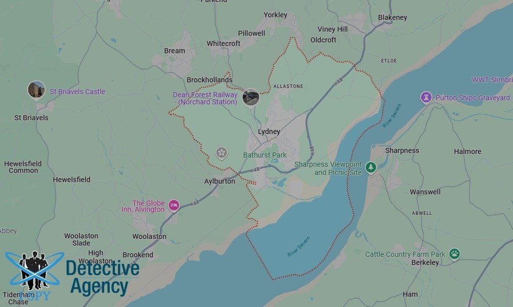 Our Detectives operate across the entire Lydney area
