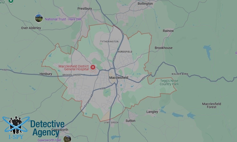 Our Detectives operate across the entire Macclesfield area
