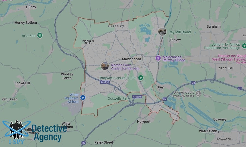 Our Detectives operate across the entire Maidenhead area