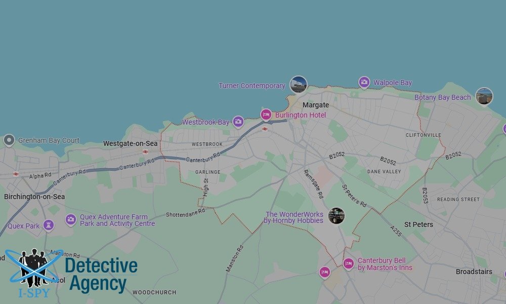 Our Detectives operate across the entire Margate area