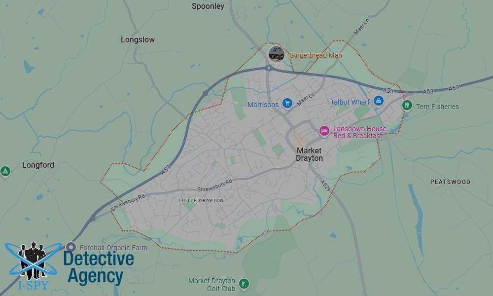 Our Detectives operate across the entire Market Drayton area