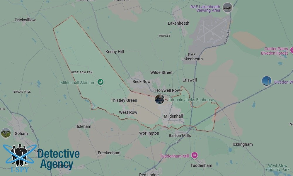 Our Detectives operate across the entire Mildenhall area