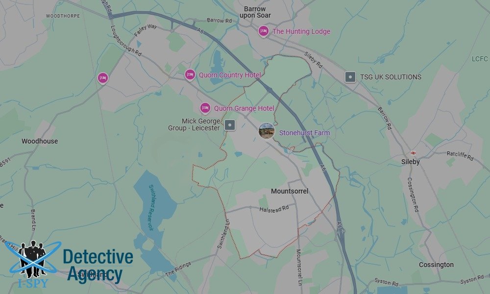Our Detectives operate across the entire Mountsorrel area