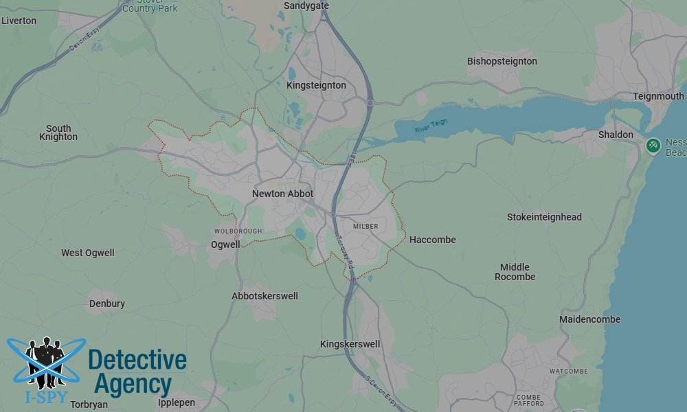 Our Detectives operate across the entire Newton Abbot area