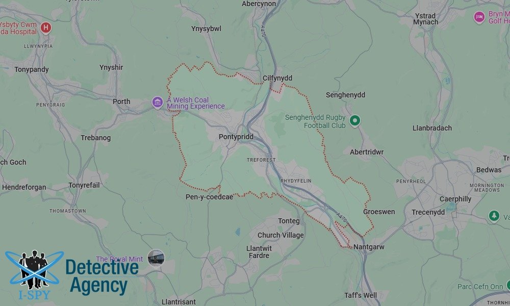 Our Detectives operate across the entire Pontypridd area
