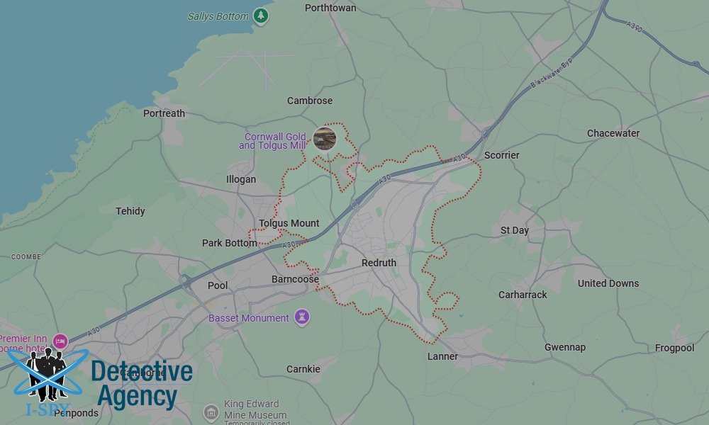 Our Detectives operate across the entire Redruth area