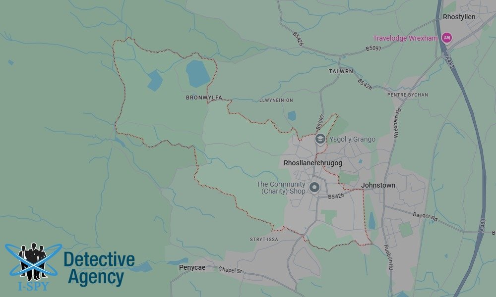 Our Detectives operate across the entire Rhosllanerchrugog area