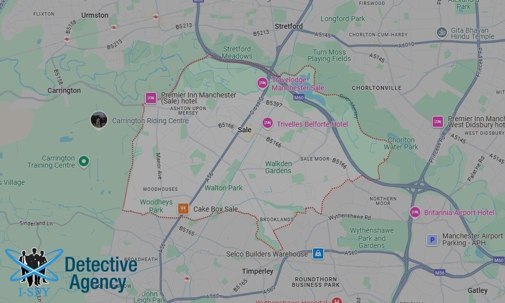 Our Detectives operate across the entire Sale area