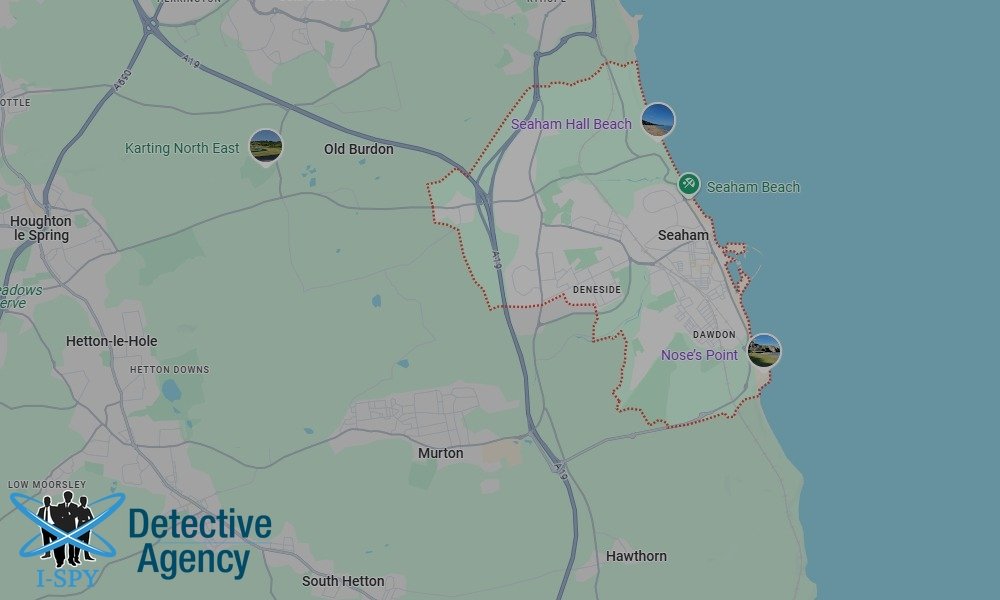 Our Detectives operate across the entire Seaham area