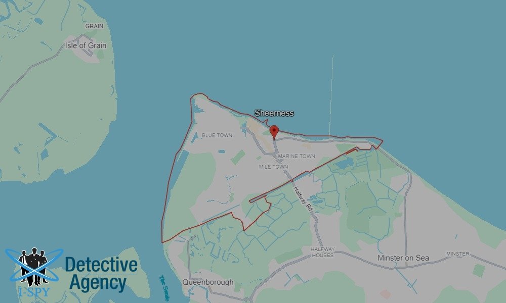 Our Detectives operate across the entire Sheerness area