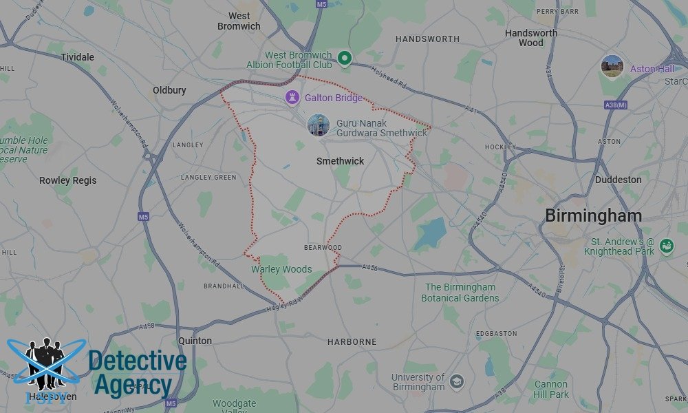 Our Detectives operate across the entire Smethwick area