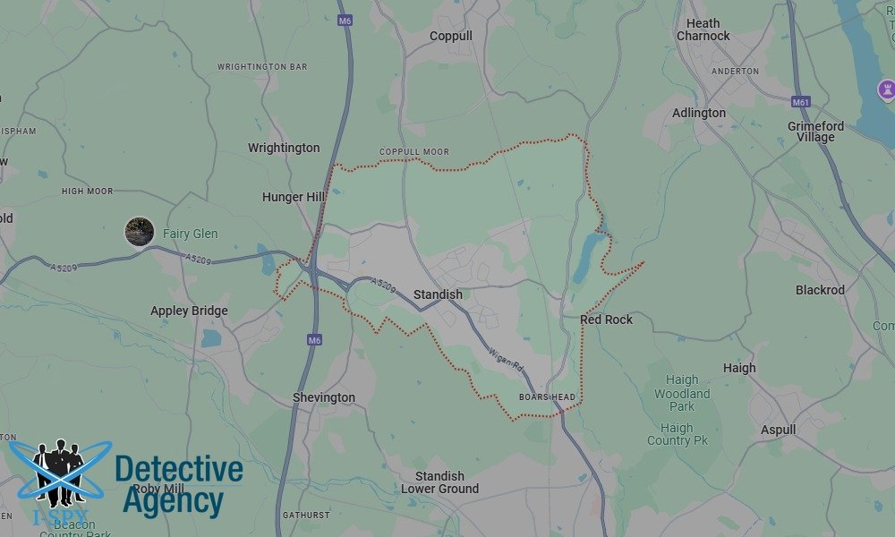 Our Detectives operate across the entire Standish area