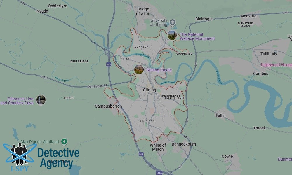 Our Detectives operate across the entire Stirling area