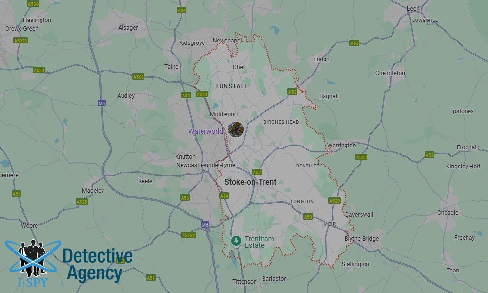 Our Detectives operate across the entire Stoke area