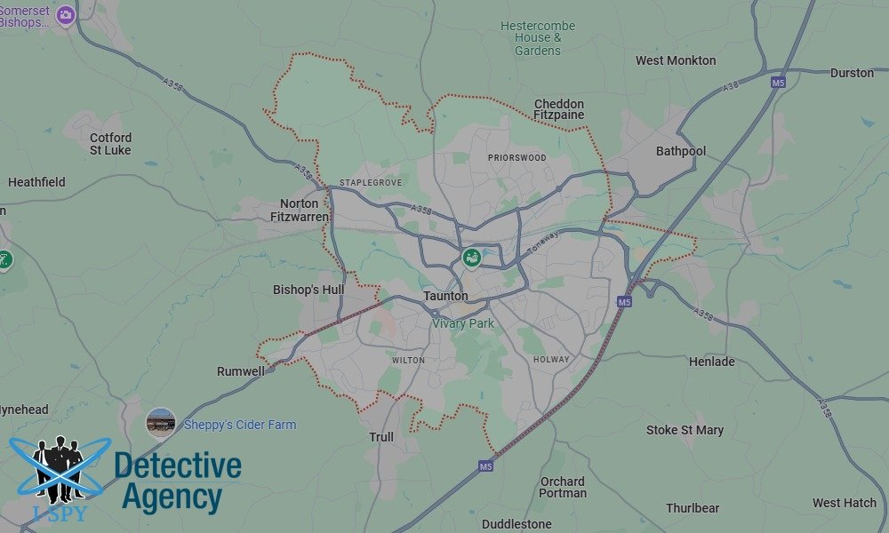 Our Detectives operate across the entire Taunton area