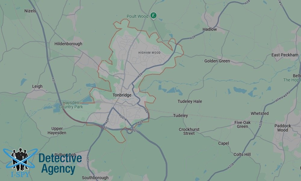 Our Detectives operate across the entire Tonbridge area